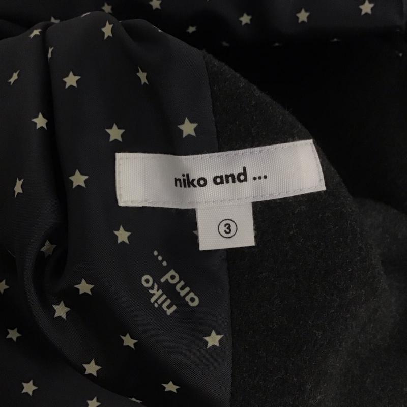 ニコアンド niko and... コート コート一般 ロングコート カラージャケット アウター 3 無地 灰 / グレー /  レディース USED 古着 中古 10142044
