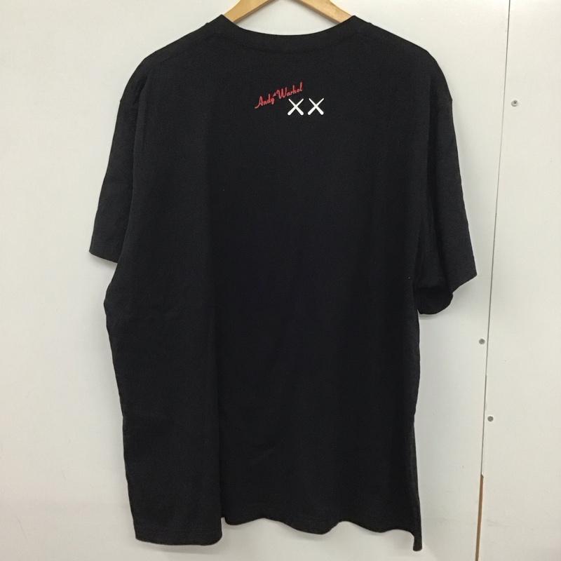 ユニクロ UNIQLO Tシャツ 半袖 341-476351 カウズ WARHOLUTTEE プリントTシャツ プリント 黒 / ブラック /  メンズ USED 古着 中古 10132338