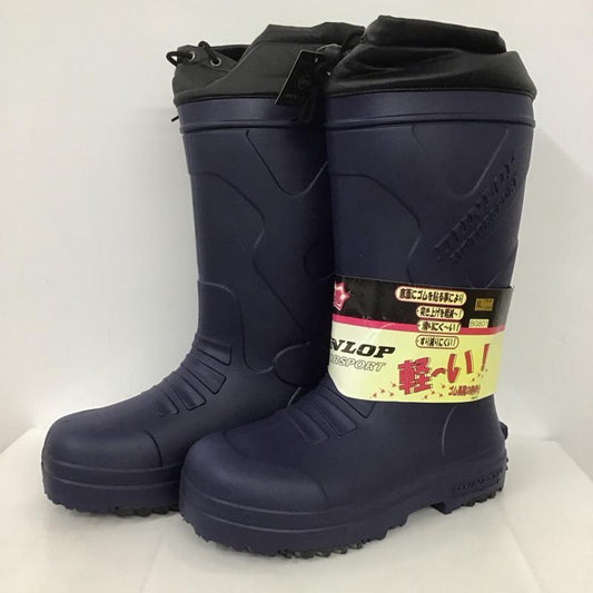ダンロップ DUNLOP 長靴、レインシューズ 長靴、レインシューズ BG801 作業靴 XL XL ロゴ、文字 紺 / ネイビー /  メンズ USED 古着 中古 10135346