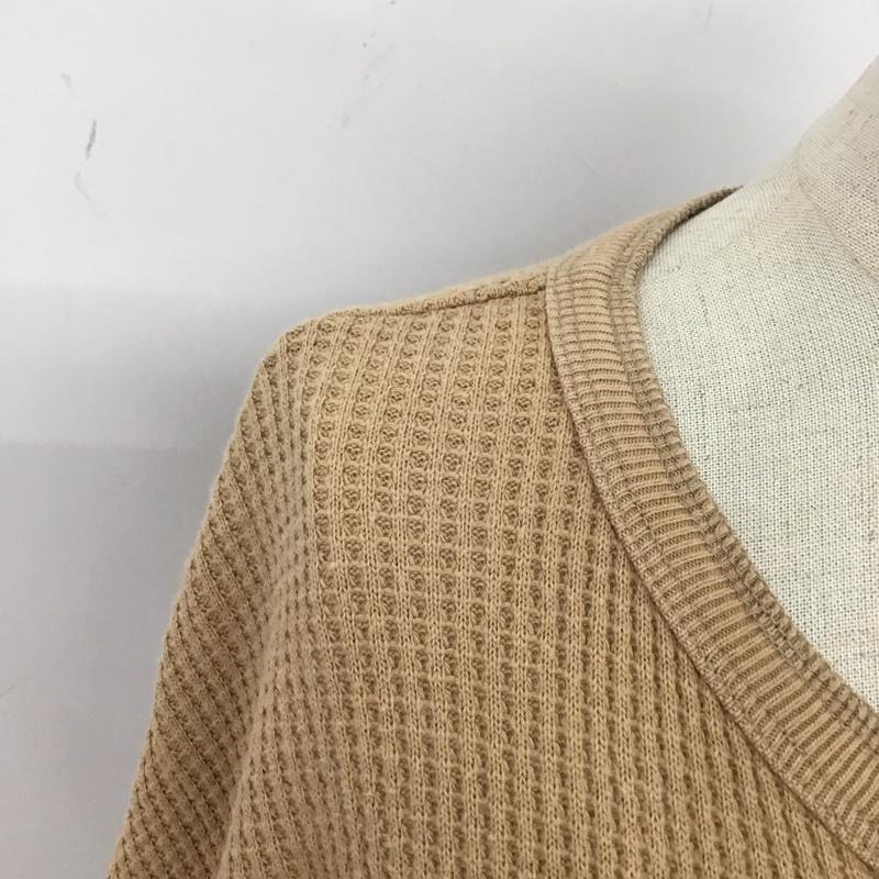 フリークスストア FREAK S STORE ワンピース ロングスカート 183-3123 ワッフル 長袖 FREE 無地 ベージュ / ベージュ /  レディース USED 古着 中古 10114981