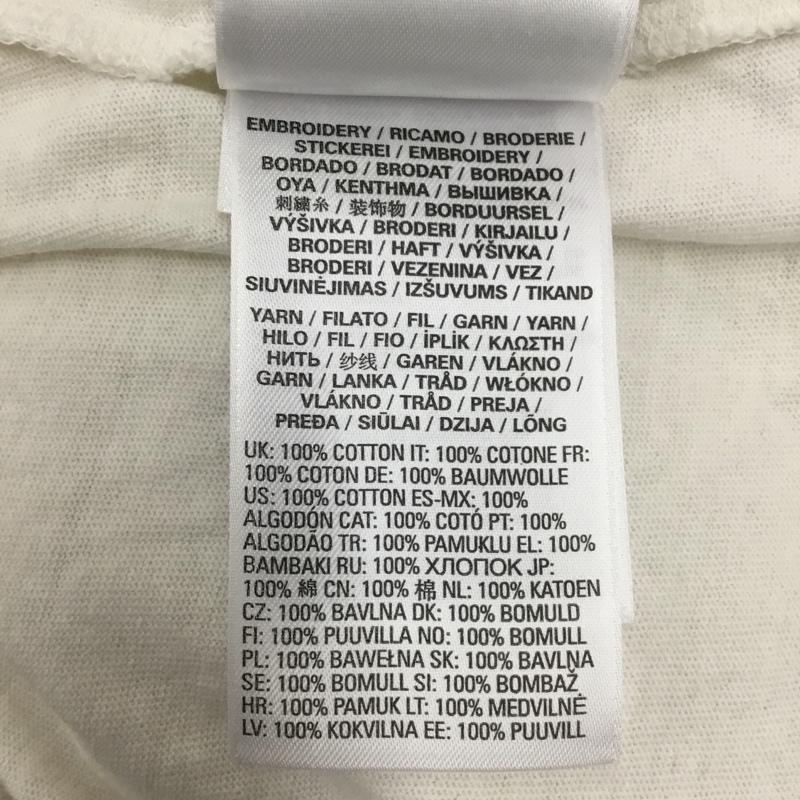 ディーゼル DIESEL カットソー 長袖 長袖カットソー クルーネックカットソー ロングスリーブカットソー プリントTシャツ L ロゴ、文字 白 / ホワイト /  メンズ USED 古着 中古 10118725