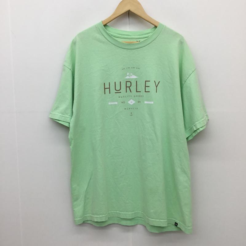 ハーレー Hurley Tシャツ 半袖 XL ロゴ、文字 黄緑 / イエローグリーン /  メンズ USED 古着 中古 10130852