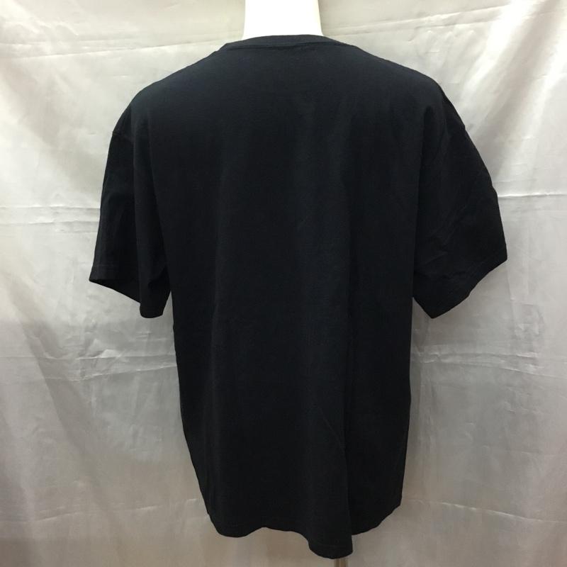 ニューバランス New Balance Tシャツ 半袖 半袖カットソー プリントTシャツ クルーネックカットソー XL ロゴ、文字 黒 / ブラック /  メンズ USED 古着 中古 10111939
