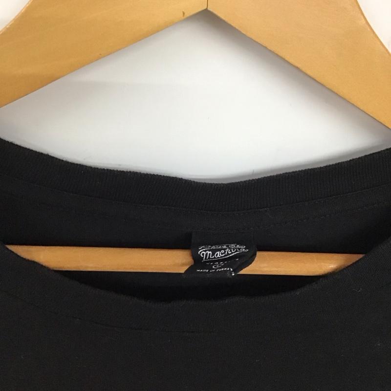 デウスエクスマキナ DEUS EX MACHINA Tシャツ 半袖 半袖カットソー プリントTシャツ クルーネックカットソー L ロゴ、文字 黒 / ブラック /  メンズ USED 古着 中古 10135927