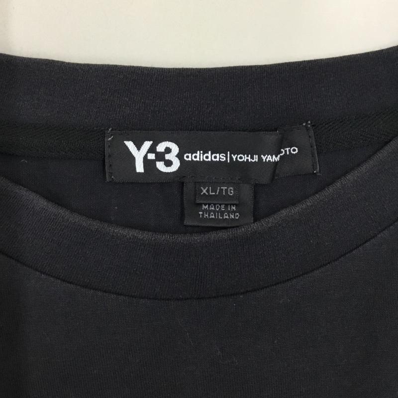 ワイスリー Y-3 Tシャツ 半袖 dy7217 SignatureGraphicTee 半袖カットソー プリントTシャツ XL ロゴ、文字 黒 / ブラック /  メンズ USED 古着 中古 10118660