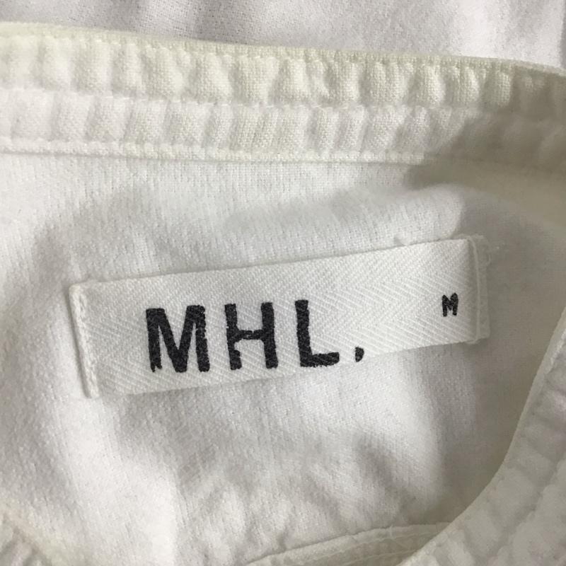 エムエイチエル MHL. シャツ、ブラウス 長袖 長袖シャツ 無地シャツ ノーカラーシャツ M 無地 白 / ホワイト /  メンズ USED 古着 中古 10131769
