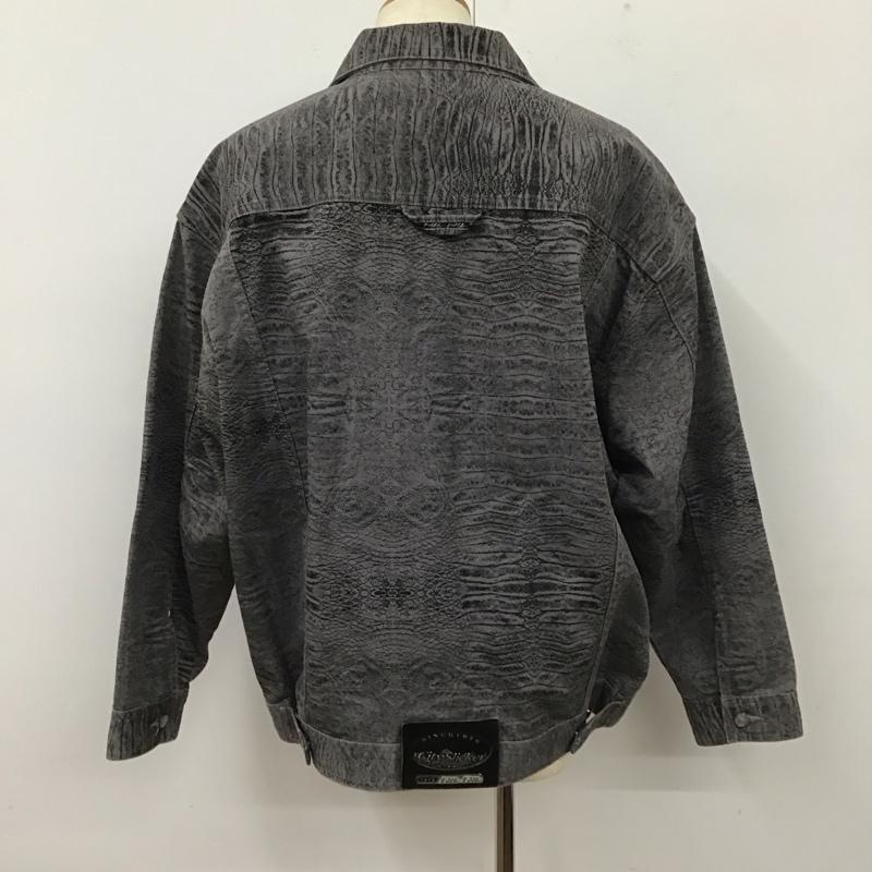 ペレペレ PELLEPELLE ジャケット、上着 ジャケット、ブレザー デニムジャケット Gジャン アウター カラージャケット XL 総柄 灰 / グレー /  メンズ USED 古着 中古 10112073