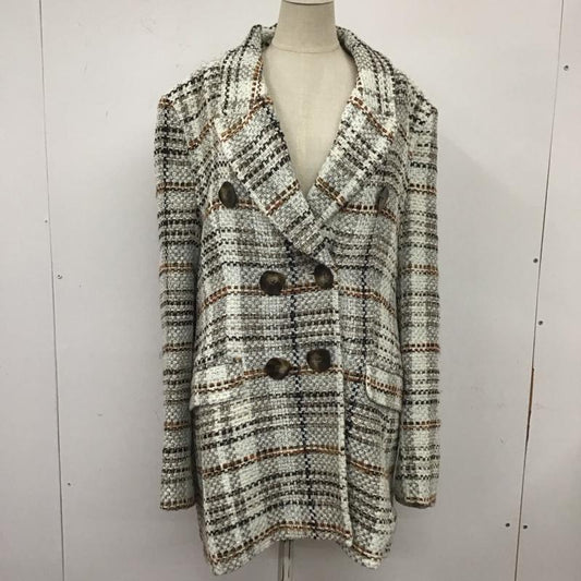 ザラ ZARA ジャケット、上着 ジャケット、ブレザー L チェック マルチカラー / マルチカラー /  レディース USED 古着 中古 10110274