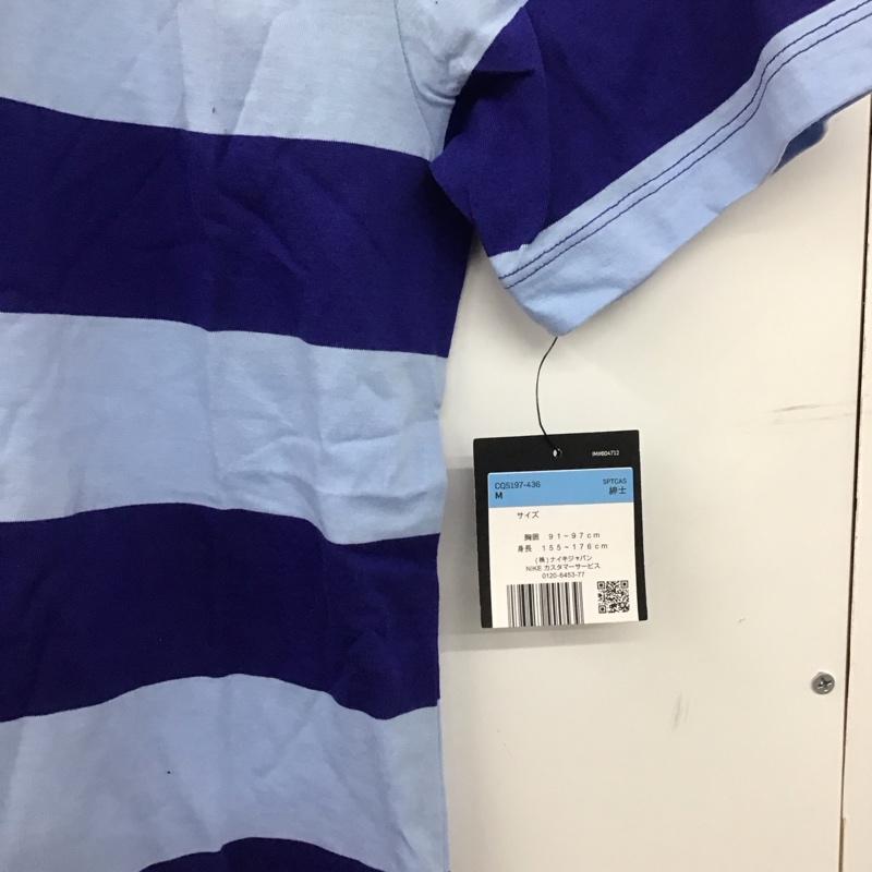 ナイキ NIKE Tシャツ 半袖 cq5197-436 半袖カットソー プリントTシャツ M ロゴ、文字 青 / ブルー / X 水色 / ライトブルー /  メンズ USED 古着 中古 10146720