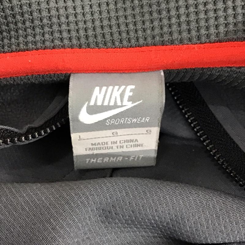 ナイキ NIKE ジャケット、上着 ジャケット、ブレザー L ロゴ、文字 灰 / グレー /  メンズ USED 古着 中古 10114198