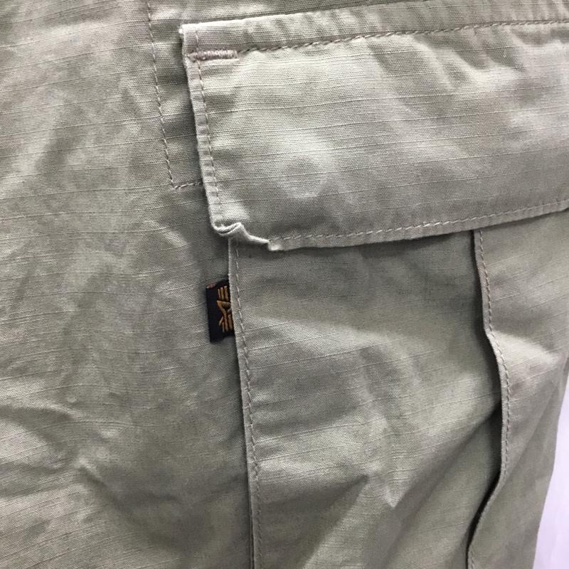 アルファインダストリー Alpha Industries パンツ ショートパンツ XL 無地 カーキ / カーキ /  メンズ USED 古着 中古 10108758