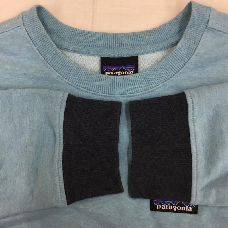 パタゴニア patagonia トレーナー 長袖 39486FA17 S ロゴ、文字 水色 / ライトブルー /  メンズ USED 古着 中古 10141448