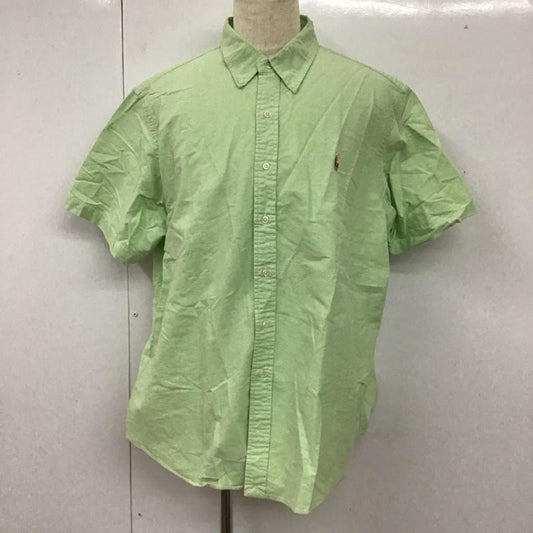 ラルフローレン RALPHLAUREN シャツ、ブラウス 長袖 ボタンダウン コットン XXL ワンポイント 薄緑 / ライトグリーン /  メンズ USED 古着 中古 10112936