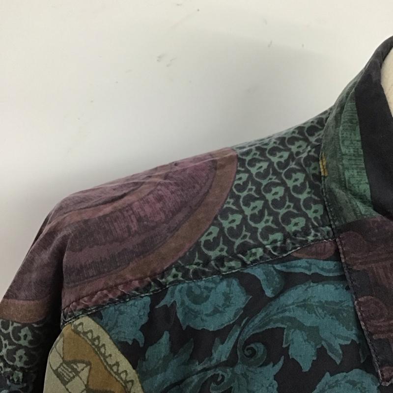 古着 USED シャツ、ブラウス 長袖 STRUCTURE シルク L 総柄 マルチカラー / マルチカラー /  メンズ USED 古着 中古 10107656