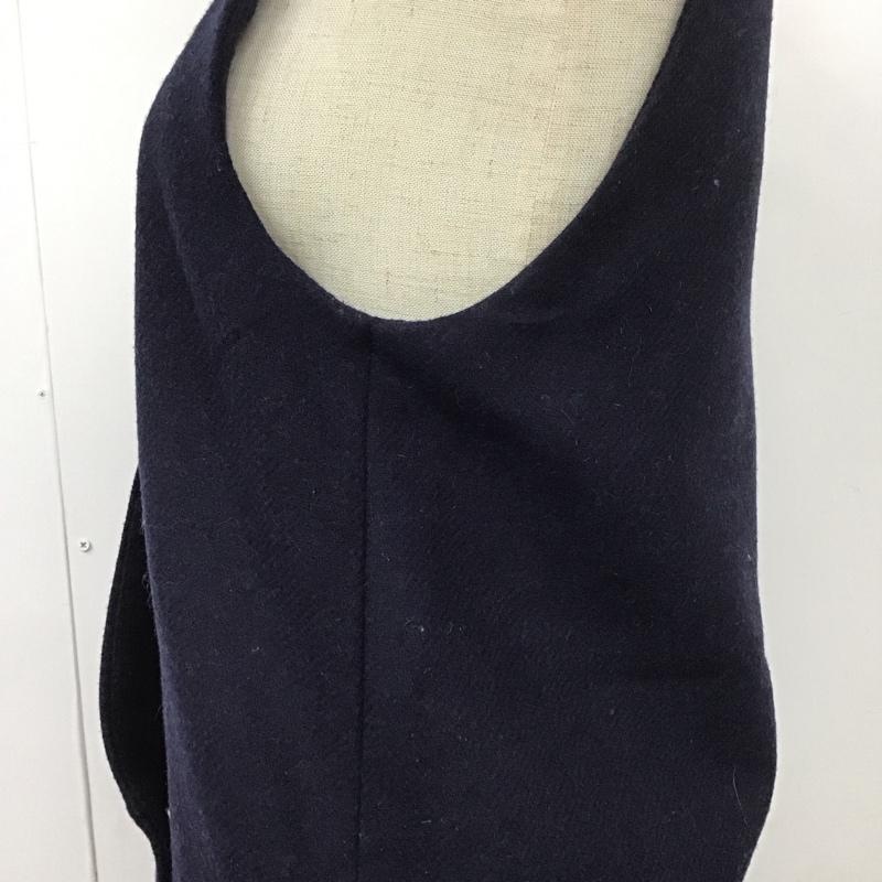 ザラ ZARA TRAFALUC ベスト ベスト ベスト ノースリーブカットソー 前ボタン S 無地 紺 / ネイビー /  レディース USED 古着 中古 10113840