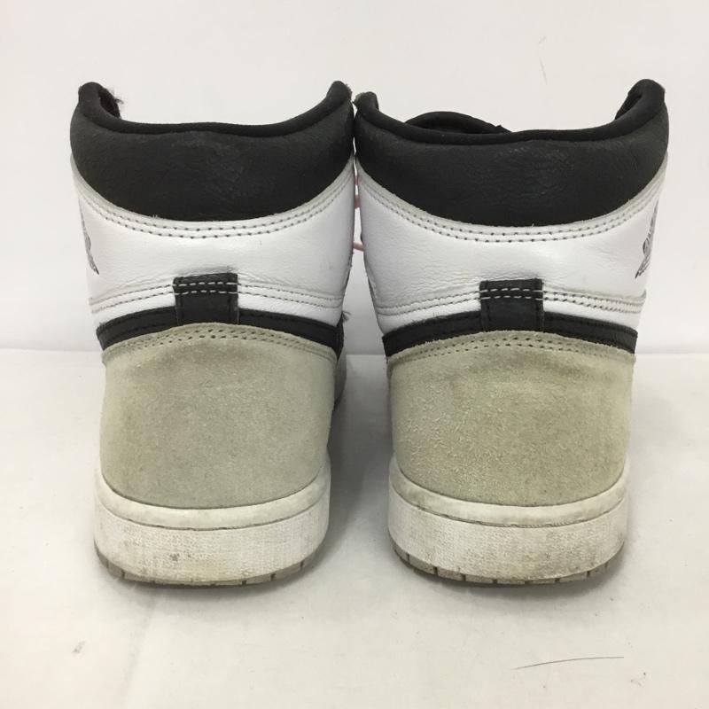 ナイキ NIKE スニーカー スニーカー 55588-108 AIR JORDAN 1 RETRO HIGH OG 26cm 箱有 26.0cm ロゴ、文字 白 / ホワイト / X 黒 / ブラック /  メンズ USED 古着 中古 10132559