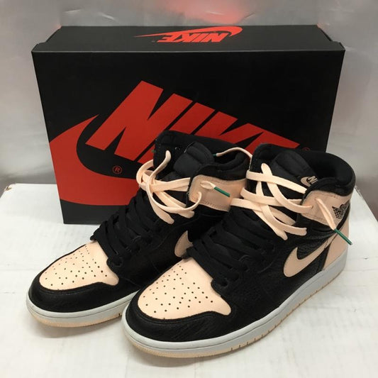 ナイキ NIKE スニーカー スニーカー 555088-081 AIR JORDAN 1 RETRO HIGH OG 28cm 28.0cm ロゴ、文字 黒 / ブラック / X 桃 / ピンク /  メンズ USED 古着 中古 10106867