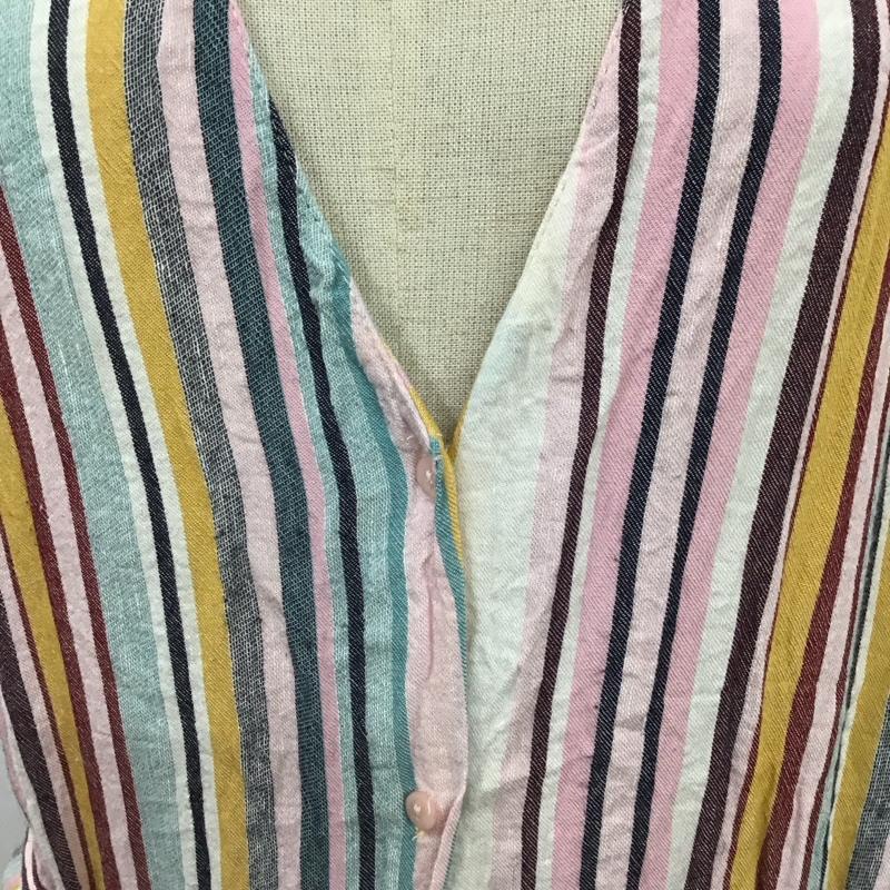 ザラ ZARA ワンピース ロングスカート L ストライプ マルチカラー / マルチカラー /  レディース USED 古着 中古 10121424