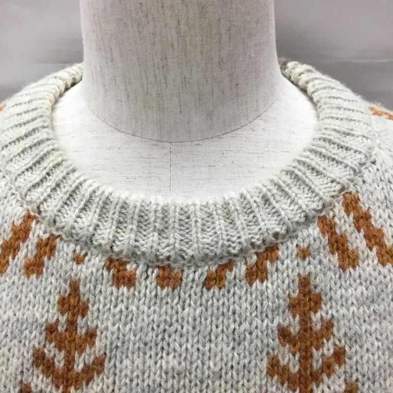 ムッシュー ラスネール MONSIEUR LACENAIRE ニット、セーター 長袖 長袖ニットカットソー ニット セーター クルーネックニット M 総柄 マルチカラー / マルチカラー /  メンズ USED 古着 中古 10113336