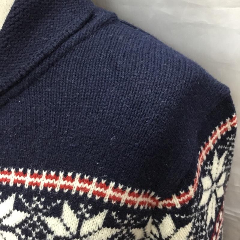 エディーバウアー Eddie Bauer ニット、セーター 長袖 長袖ジップアップニット アウター セーターニットジャケット M 総柄 マルチカラー / マルチカラー /  メンズ USED 古着 中古 10113318
