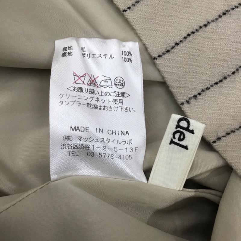 スナイデル SNIDEL スカート ミニスカート タイトスカート ミニスカート ストライプスカート 0 ストライプ 黒 / ブラック / X ベージュ / ベージュ /  レディース USED 古着 中古 10114267
