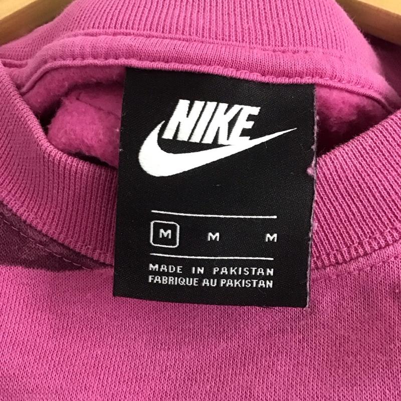 ナイキ NIKE トレーナー 長袖 cj2053-691 総柄スウェット 長袖トレーナー M ロゴ、文字 桃 / ピンク /  レディース USED 古着 中古 10142651
