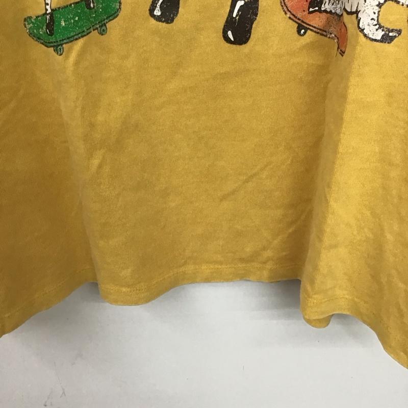 グラニフ graniph Tシャツ 半袖 半袖カットソー プリントTシャツ クルーネックカットソー XL プリント 黄 / イエロー /  メンズ USED 古着 中古 10149121