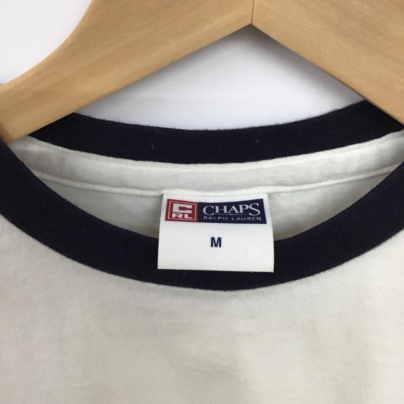 チャップス CHAPS Tシャツ 半袖 半袖カットソー プリントTシャツ クルーネックカットソー M ロゴ、文字 アイボリー / アイボリー /  メンズ USED 古着 中古 10149941