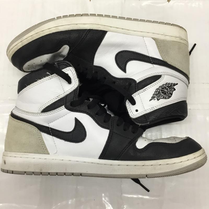 ナイキ NIKE スニーカー スニーカー 555088-108 AIR JORDAN 1 RETRO HIGH OG 27.5cm 箱有 27.5cm ロゴ、文字 白 / ホワイト / X 黒 / ブラック / X 灰 / グレー /  メンズ USED 古着 中古 10122245