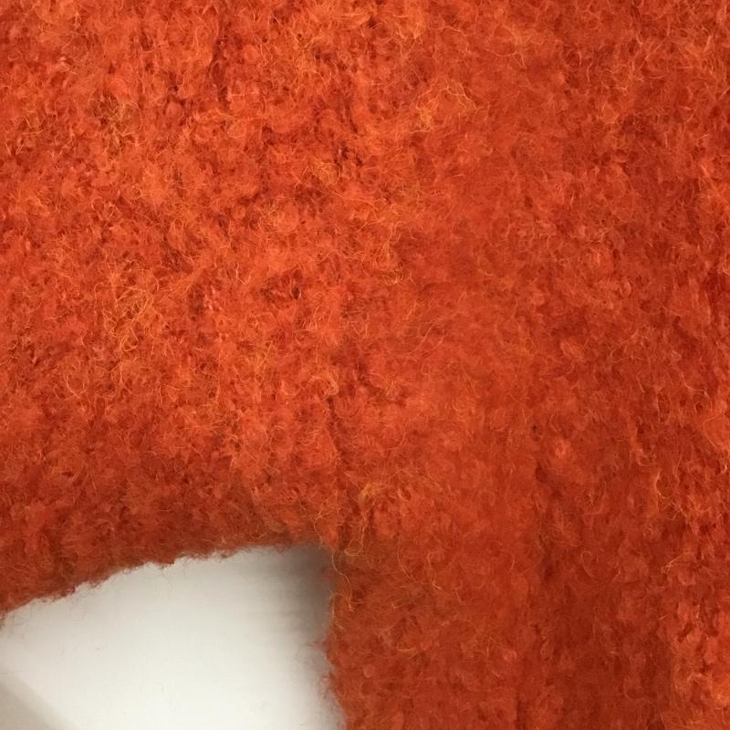 ケービーエフ KBF カーディガン 長袖 KB37-22V280 シャギーBIGニットカーディガン ONE SIZE 無地 橙 / オレンジ /  レディース USED 古着 中古 10146974