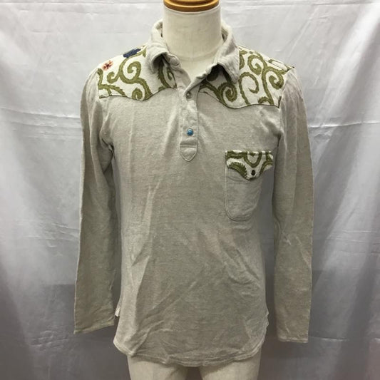 キャピタル KAPITAL カットソー 長袖 M 無地 ベージュ / ベージュ /  メンズ USED 古着 中古 10113455