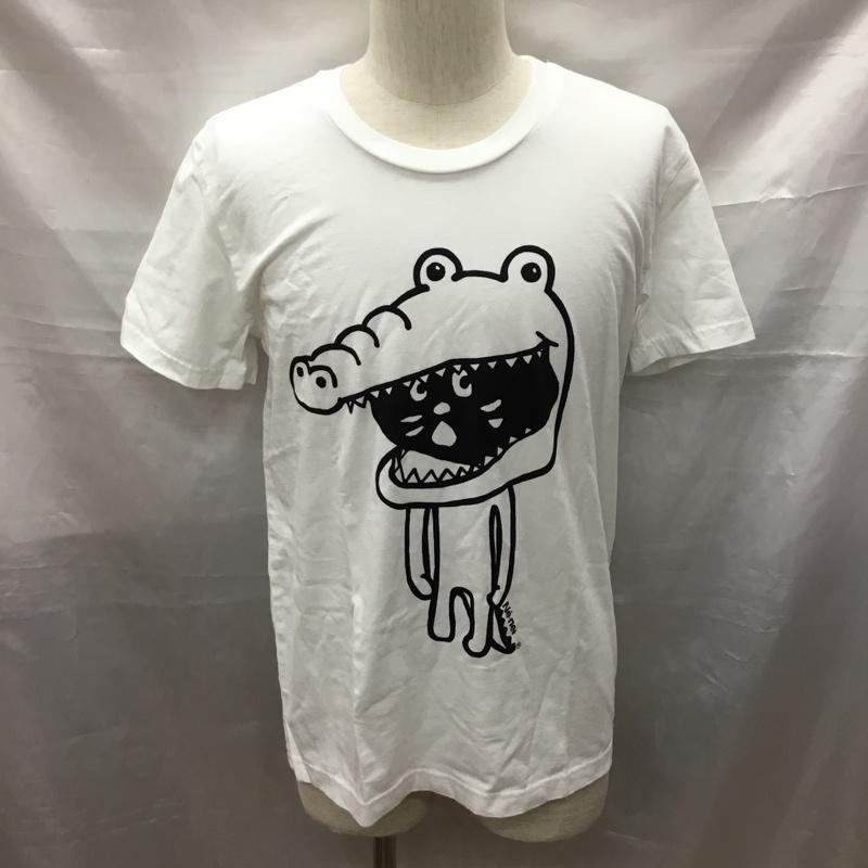 ネ・ネット Ne-net Tシャツ 半袖 NE34JK020 ワニ にゃー 3 プリント 白 / ホワイト /  メンズ USED 古着 中古 10117189