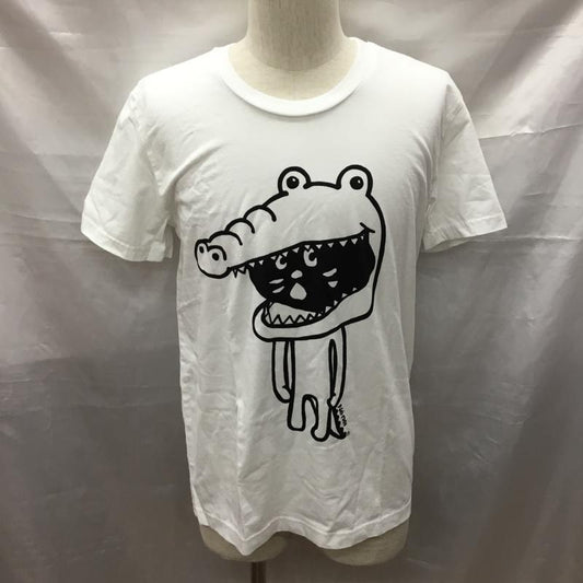 ネ・ネット Ne-net Tシャツ 半袖 NE34JK020 ワニ にゃー 3 プリント 白 / ホワイト /  メンズ USED 古着 中古 10117189