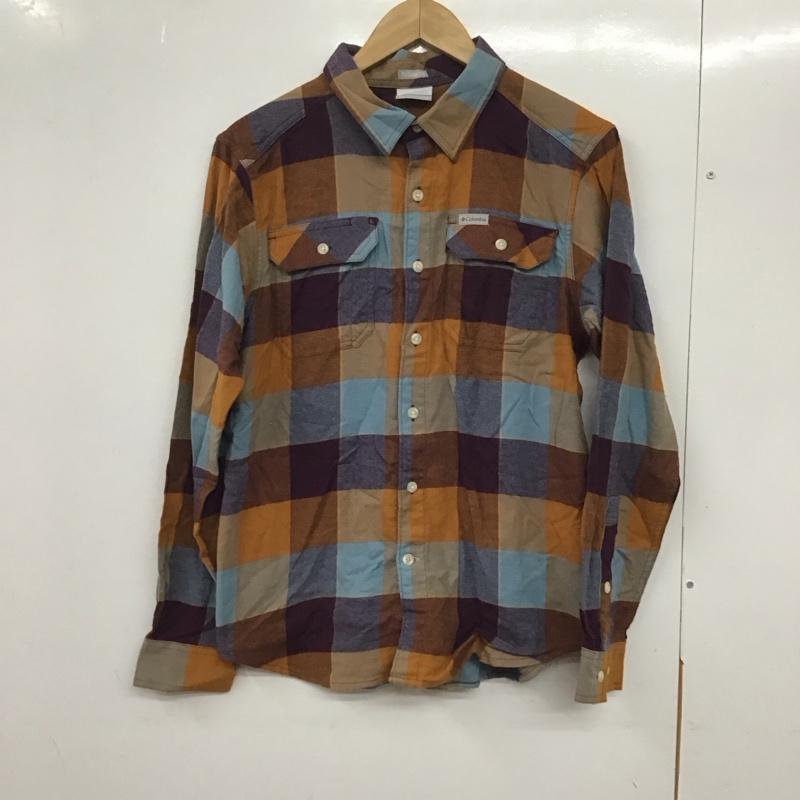 コロンビア Columbia シャツ、ブラウス 長袖 219 ae0232 長袖シャツ チェックシャツ カラーシャツ M チェック マルチカラー / マルチカラー /  メンズ USED 古着 中古 10132903