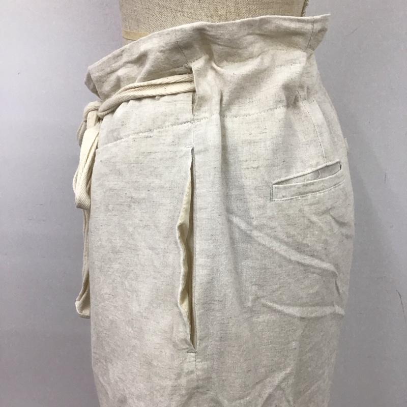 カスタネ Kastane ボトムス ボトムス 19SS-IN-20 ワイドパンツ コットンリネン FREE 無地 アイボリー / アイボリー /  レディース USED 古着 中古 10115903
