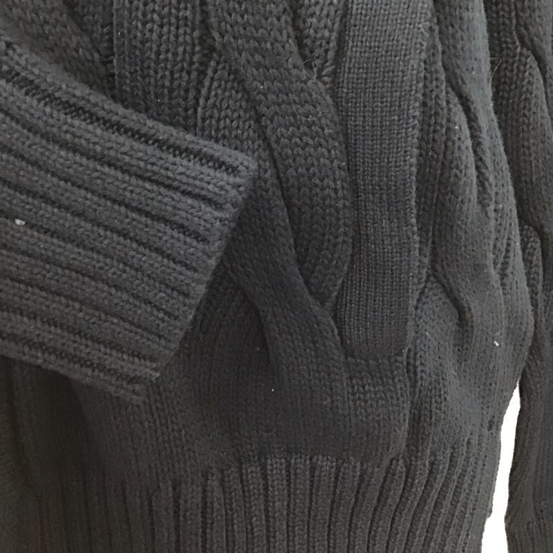 ポロラルフローレン POLO RALPH LAUREN カーディガン 長袖 フルジップ ジップアップ ケーブル編み S ワンポイント 紺 / ネイビー /  レディース USED 古着 中古 10120833