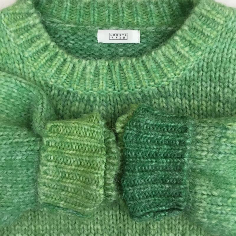 ローリーズファーム LOWRYS FARM ニット、セーター 長袖 LF622122TS M 無地 緑 / グリーン /  レディース USED 古着 中古 10140945