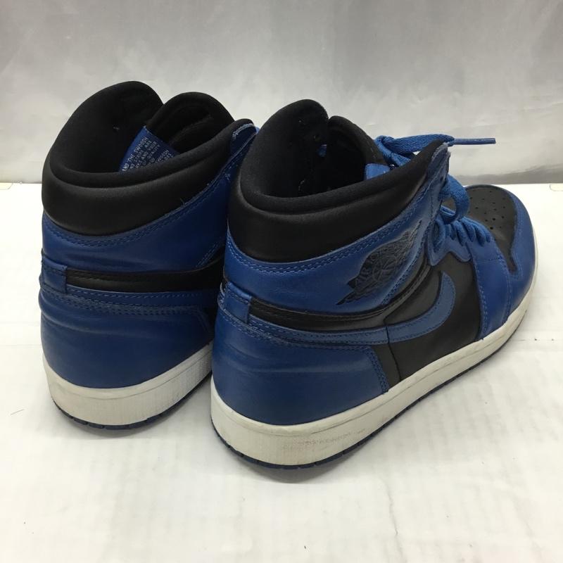 ナイキ NIKE スニーカー スニーカー 555088-404 AIR JORDAN 1 RETRO HIGH OG 27.5cm 箱有 27.5cm ロゴ、文字 黒 / ブラック / X 青 / ブルー /  メンズ USED 古着 中古 10122250
