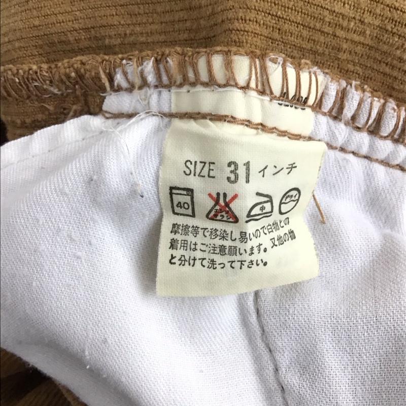リーバイストラウスアンドコー Levi Strauss & co. パンツ デニム、ジーンズ コーデュロイパンツ スリムパンツ ストレッチパンツ 31インチ 無地 茶 / ブラウン /  メンズ USED 古着 中古 10143864