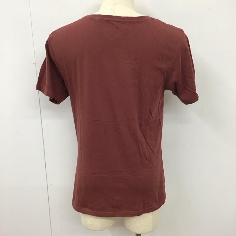 ティーシーエスエス TCSS Tシャツ 半袖 半袖カットソー プリントTシャツ クルーネックカットソー L プリント えんじ / ワインレッド /  メンズ USED 古着 中古 10114695