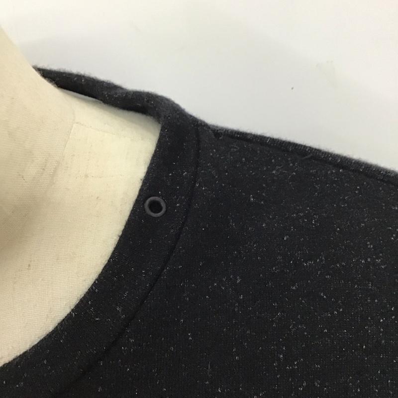 ザラ ZARA トレーナー 長袖 長袖スウェット 長袖トレーナー リブカットソー 長袖カットソー M  黒 / ブラック /  メンズ USED 古着 中古 10118240