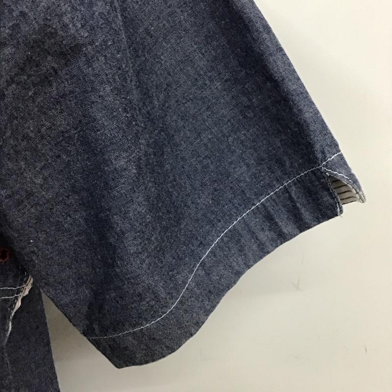 サイラス SILAS シャツ、ブラウス 半袖 10112403 M 無地 紺 / ネイビー /  メンズ USED 古着 中古 10116464