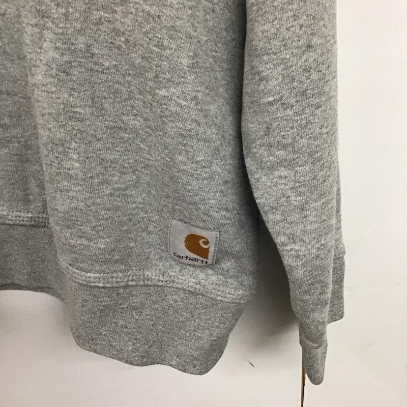 カーハート Carhartt トレーナー 長袖 長袖トレーナー スウェット クルーネック プルオーバー L 無地 灰 / グレー /  メンズ USED 古着 中古 10143215