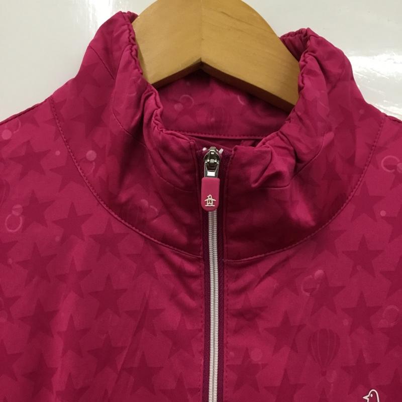 マンシングウェア Munsingwear ジャケット、上着 ジャンパー、ブルゾン MGwMJK01 フルジップブルゾン スポーツウェア タグ付き M 総柄 桃 / ピンク /  レディース USED 古着 中古 10135530