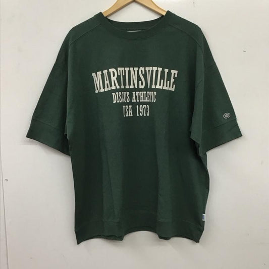 ディスカス アスレチック DISCUS ATHLETIC Tシャツ 半袖 3287-7768 BIG Tシャツ ROPE PICNIC R L ロゴ、文字 緑 / グリーン /  レディース USED 古着 中古 10137040