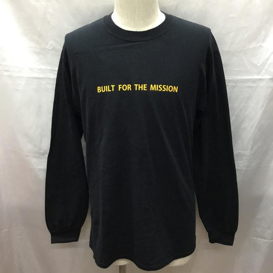 ミステリーランチ MYSTERY RANCH カットソー 長袖 長袖カットソー クルーネックカットソー ロングスリーブカットソー プリントTシャツ M ロゴ、文字 紺 / ネイビー /  メンズ USED 古着 中古 10114892