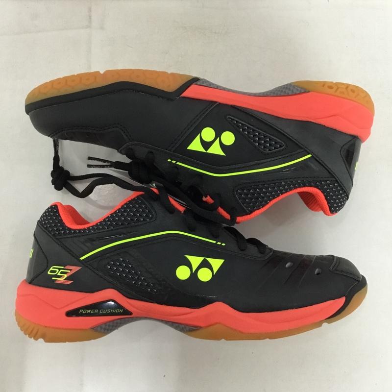 ヨネックス YONEX スニーカー スニーカー 65Z パワークッション65Z バドミントンシューズ 箱有 23.5cm 23.5cm ロゴ、文字 黒 / ブラック / X 赤 / レッド / X 黄 / イエロー /  レディース USED 古着 中古 10147966