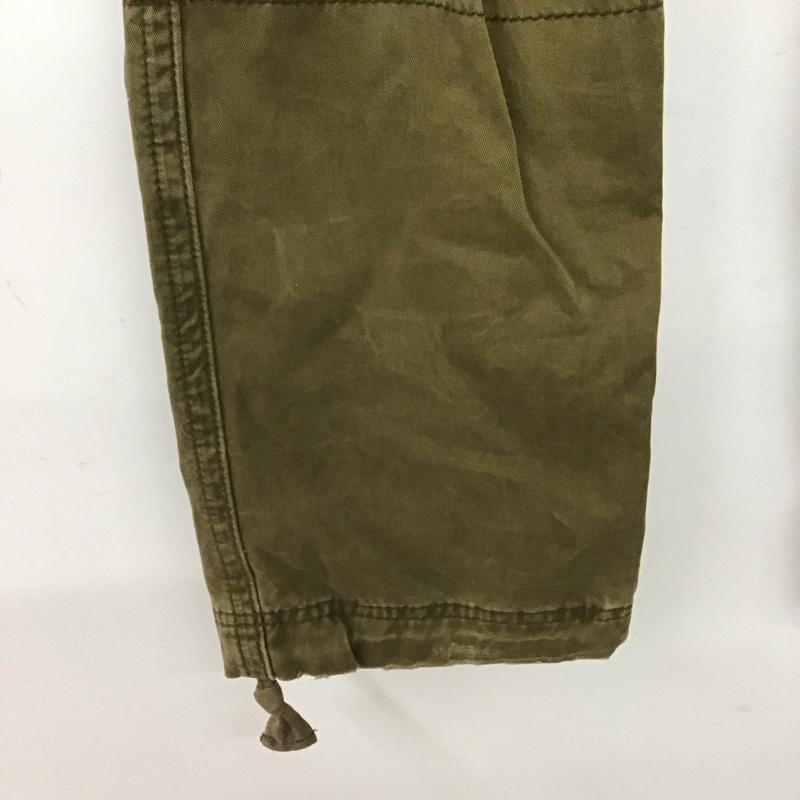 アバクロンビーアンドフィッチ ABERCROMBIE&FITCH パンツ ワークパンツ、ペインターパンツ ワークパンツ カーゴパンツ ワイドパンツ 28インチ 無地 カーキ / カーキ /  メンズ USED 古着 中古 10146998