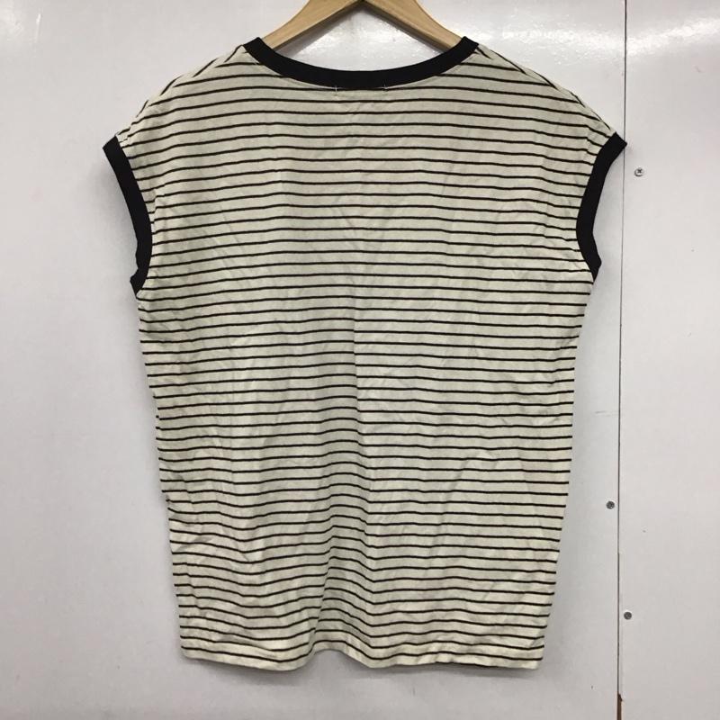 フリークスストア FREAK S STORE Tシャツ 半袖 1121248901372 ワンポイントハート刺繍 フレンチスリーブTシャツ FREE ボーダー柄 マルチカラー / マルチカラー /  レディース USED 古着 中古 10141565