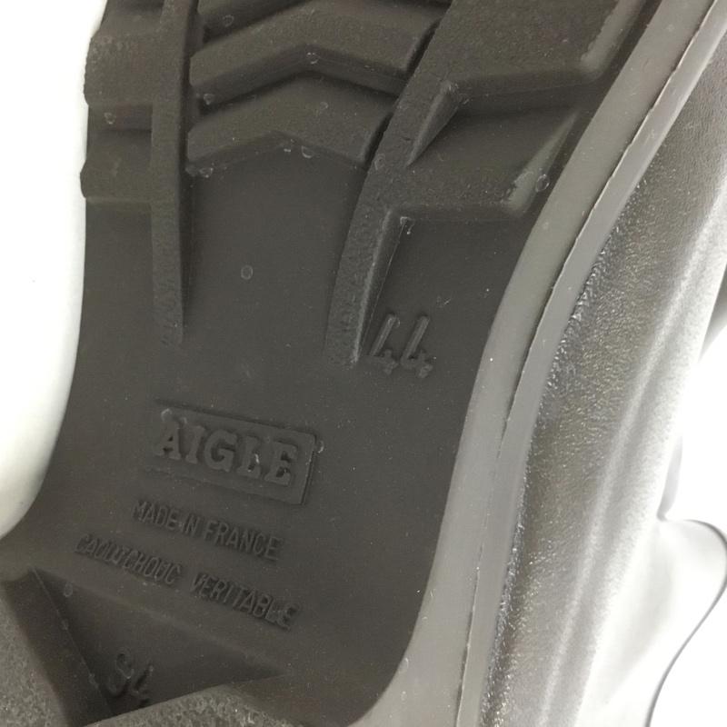 エーグル AIGLE 長靴、レインシューズ 長靴、レインシューズ ZZH8515 ICARE RUBBER BOOTS ラバーブーツタグ付き 44 ロゴ、文字 茶 / ブラウン /  メンズ USED 古着 中古 10135758